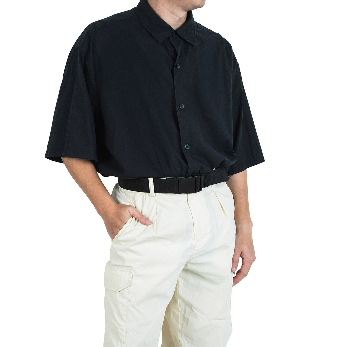 Crossing Travel Adventure Belt With Side Release Buckle (Medium) - Black