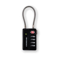 Crossing TSA 4-Dial Travel Lock With Indicator - Black