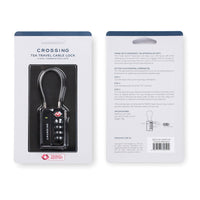 Crossing TSA 4-Dial Travel Lock With Indicator - Black