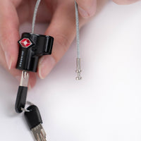 Crossing TSA Travel Cable Lock With Keys - Black