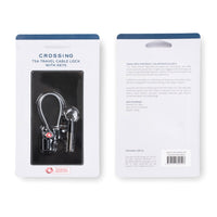 Crossing TSA Travel Cable Lock With Keys - Black