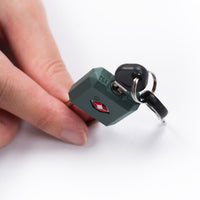 Crossing Ultra-Light TSA Travel Lock With Keys (Twin Pack) - Forest Green