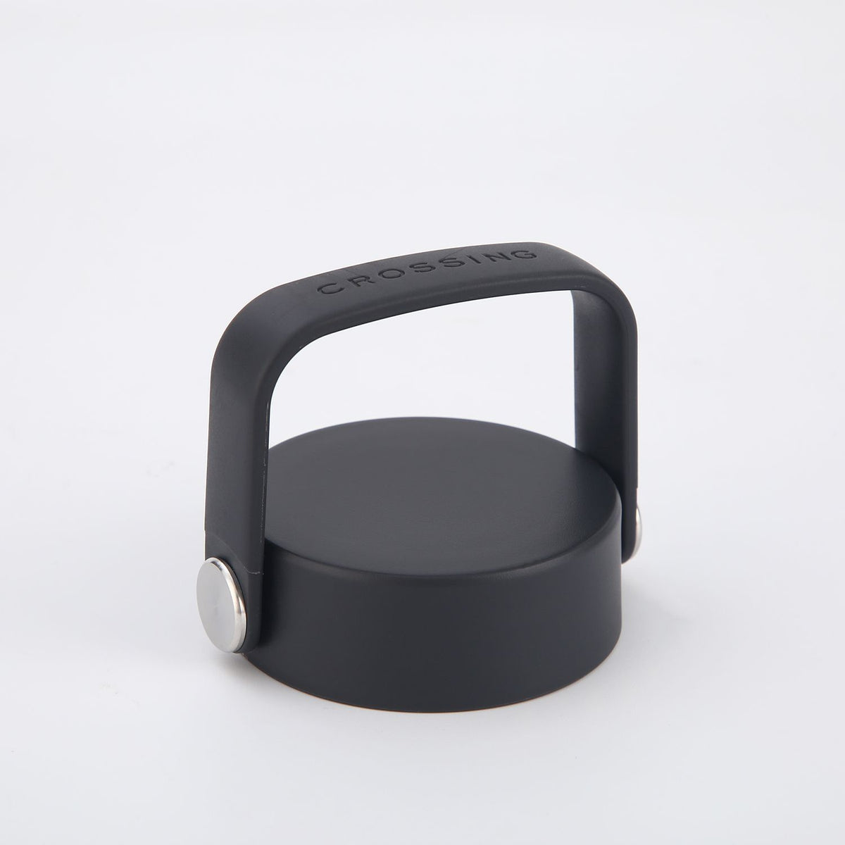 Crossing Urban Ceramic S/S Insulated Flat Cap Bottle With Handle 400ml - Gun Metal