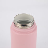 Crossing Urban Ceramic S/S Insulated Flat Cap Bottle With Handle 400ml - Light Pink