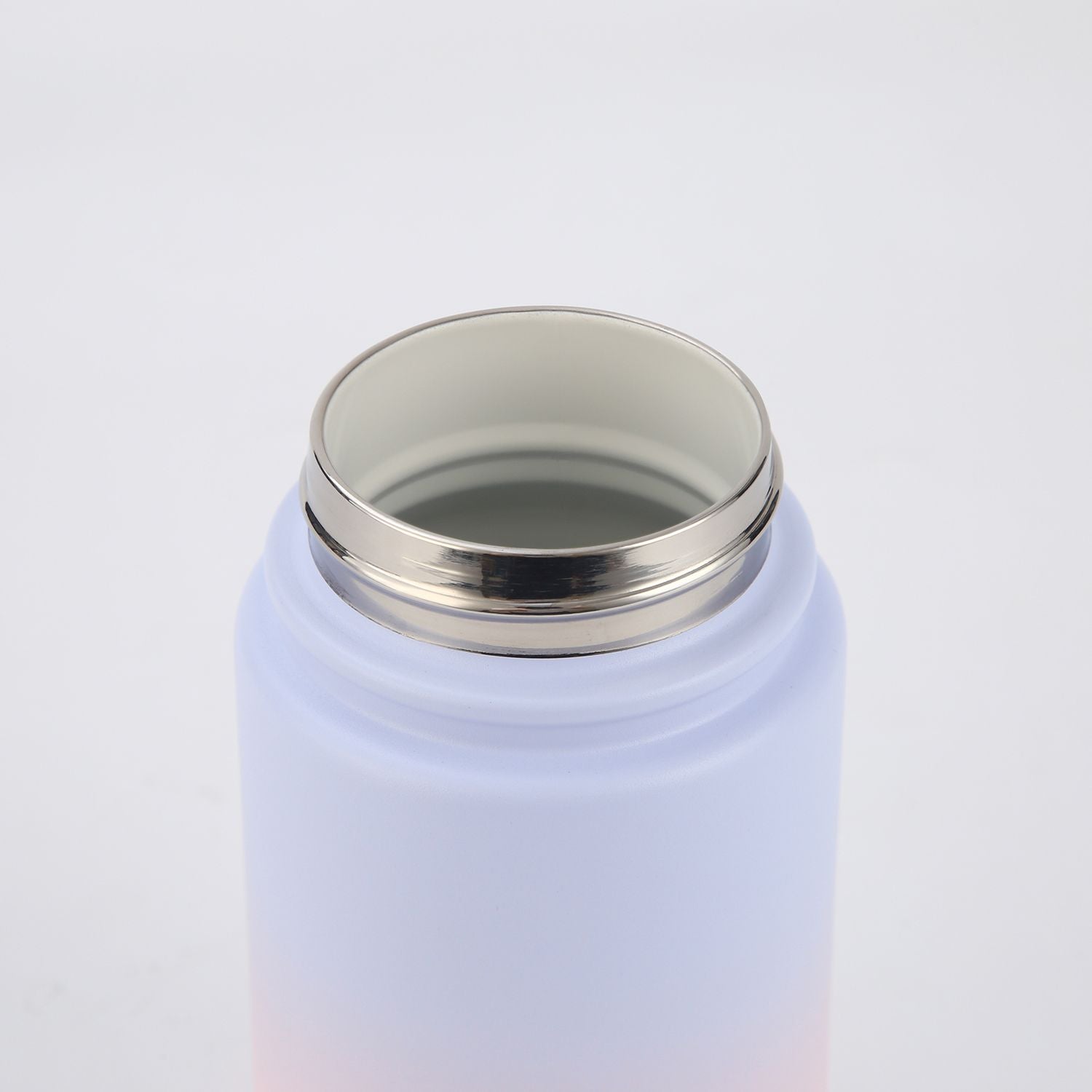 Crossing Urban Ceramic S/S Insulated Flat Cap Bottle With Handle 400ml - Ombre Coral Mist