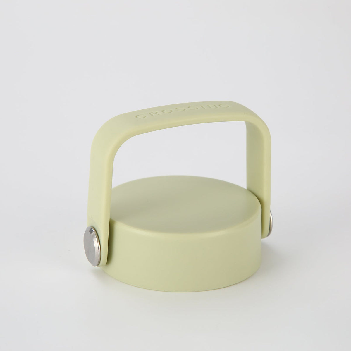 Crossing Urban Ceramic S/S Insulated Flat Cap Bottle With Handle 400ml - Pistachio (Light Green)