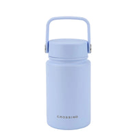 Crossing Urban Ceramic S/S Insulated Flat Cap Bottle With Handle 400ml - Sky Blue