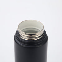 Crossing Urban Ceramic S/S Insulated Flat Cap Bottle With Handle 400ML - Skyline Singapore (Black)