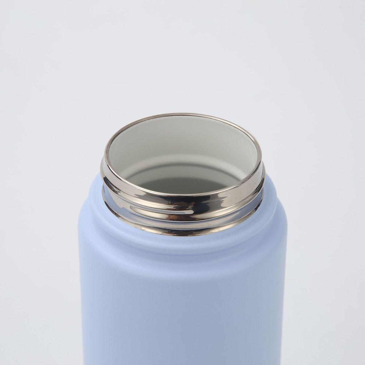 Crossing Urban Ceramic S/S Insulated Flat Cap Bottle With Handle 400ML - Skyline Singapore (Sky Blue)