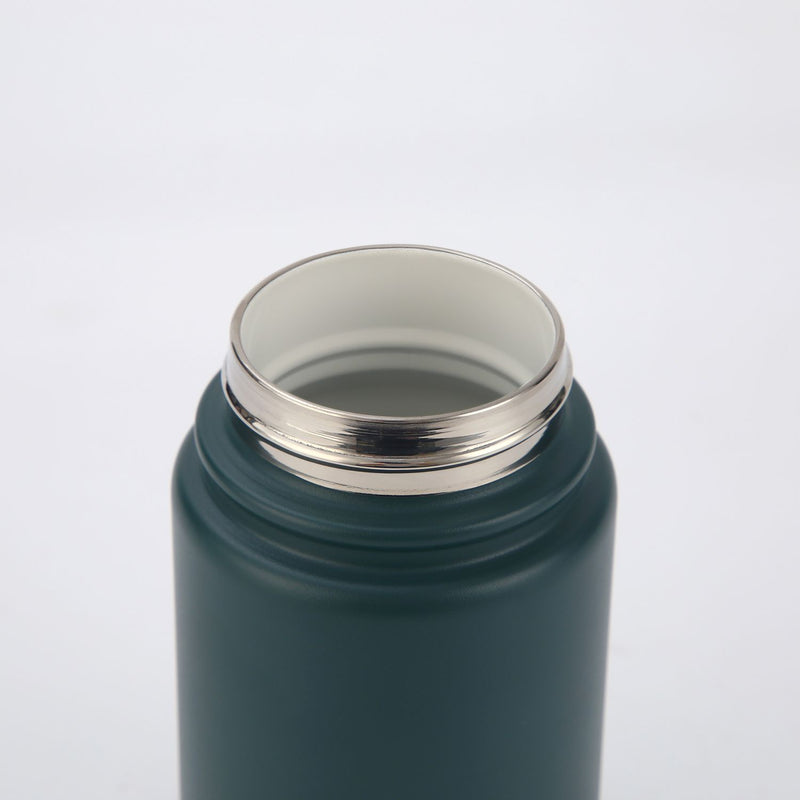 Crossing Urban Ceramic S/S Insulated Flat Cap Bottle With Handle 400ml - Squash V2