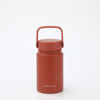 Crossing Urban Ceramic S/S Insulated Flat Cap Bottle With Handle 400ML - Terracotta