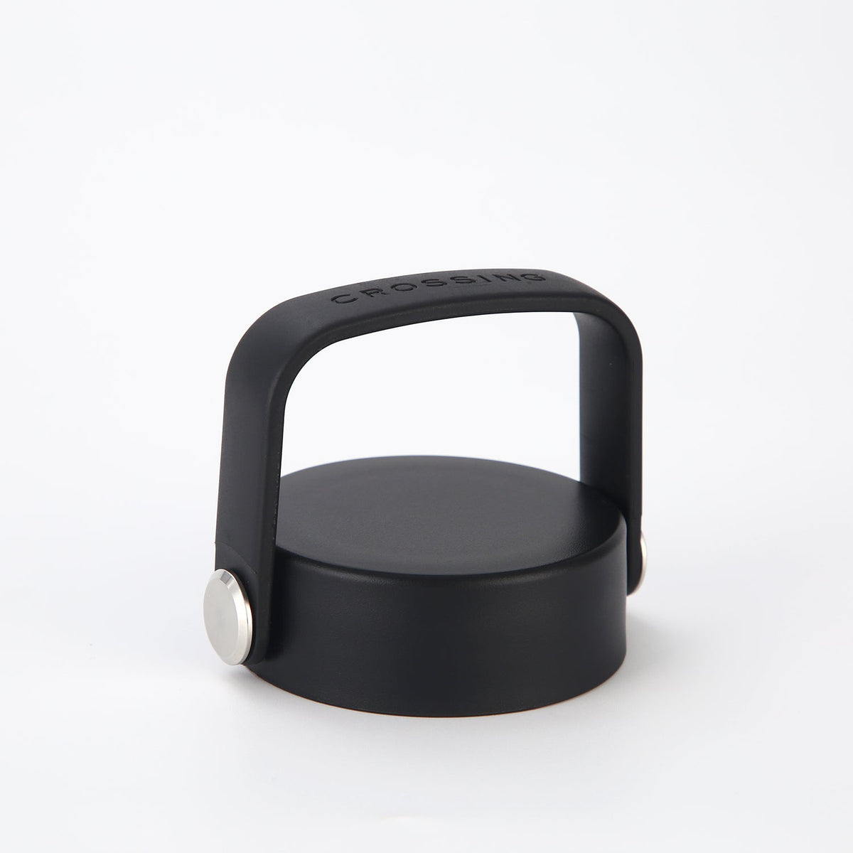 Crossing Urban Ceramic S/S Insulated Flat Cap Bottle With Handle 600ml - Ebony (Black)