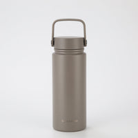 Crossing Urban Ceramic S/S Insulated Flat Cap Bottle With Handle 600ml - Latte (Light Grey)