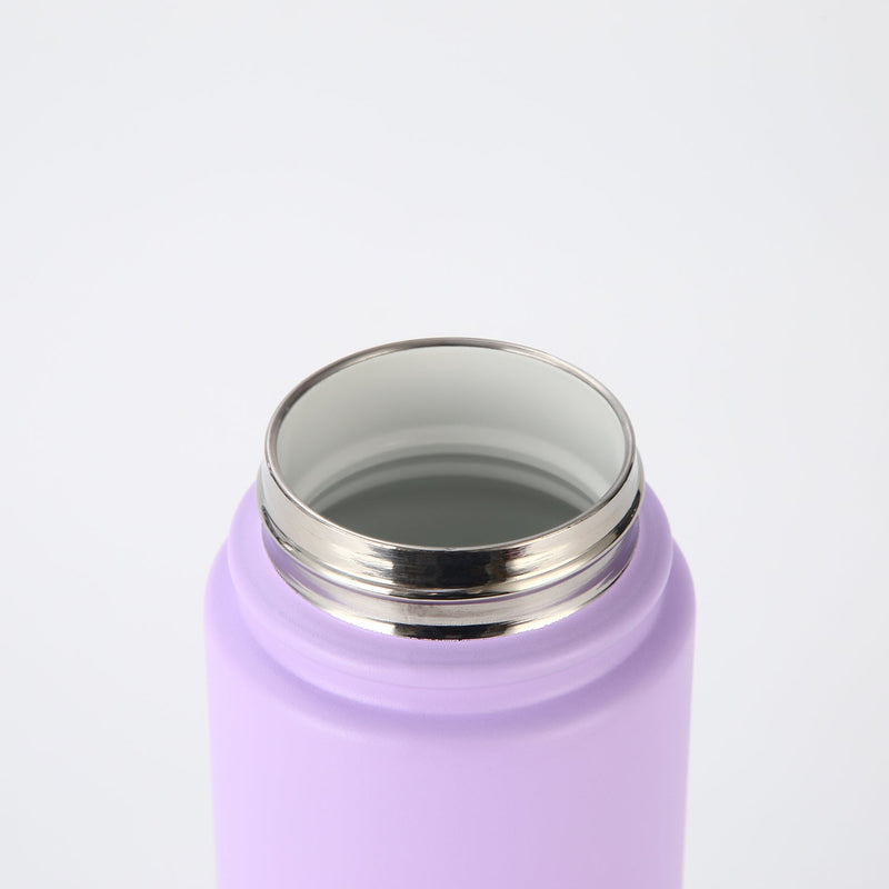 Crossing Urban Ceramic S/S Insulated Flat Cap Bottle With Handle 600ml - Ombre Lavender Luxe