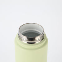 Crossing Urban Ceramic S/S Insulated Flat Cap Bottle With Handle 600ml - Pistachio (Light Green)