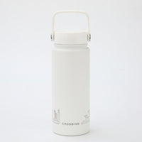 Crossing Urban Ceramic S/S Insulated Flat Cap Bottle With Handle 600ML - Skyline Singapore (Frost White)
