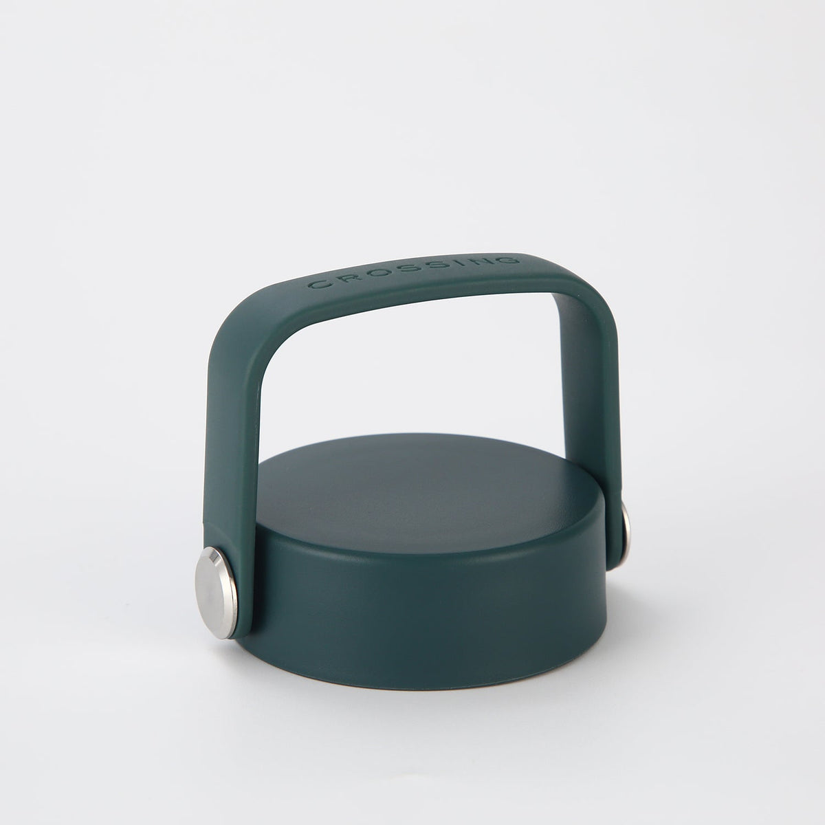 Crossing Urban Ceramic S/S Insulated Flat Cap Bottle With Handle 600ml - Squash (Dark Green)