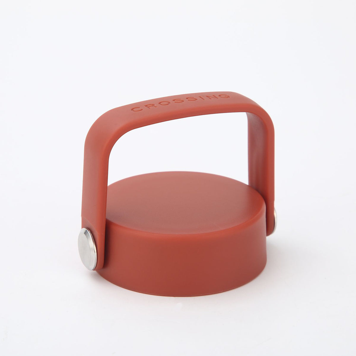 Crossing Urban Ceramic S/S Insulated Flat Cap Bottle With Handle 600ML - Terracotta