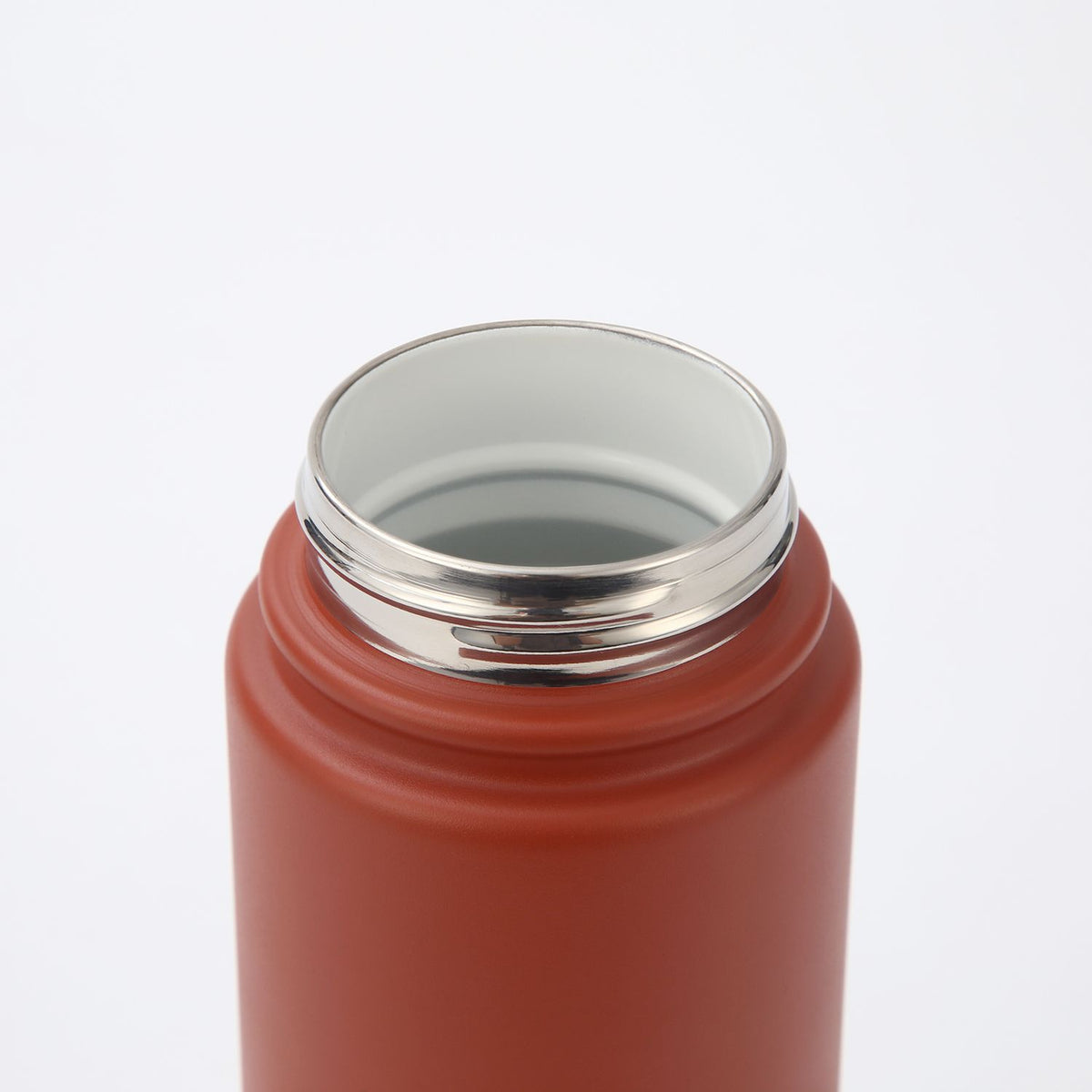 Crossing Urban Ceramic S/S Insulated Flat Cap Bottle With Handle 600ML - Terracotta