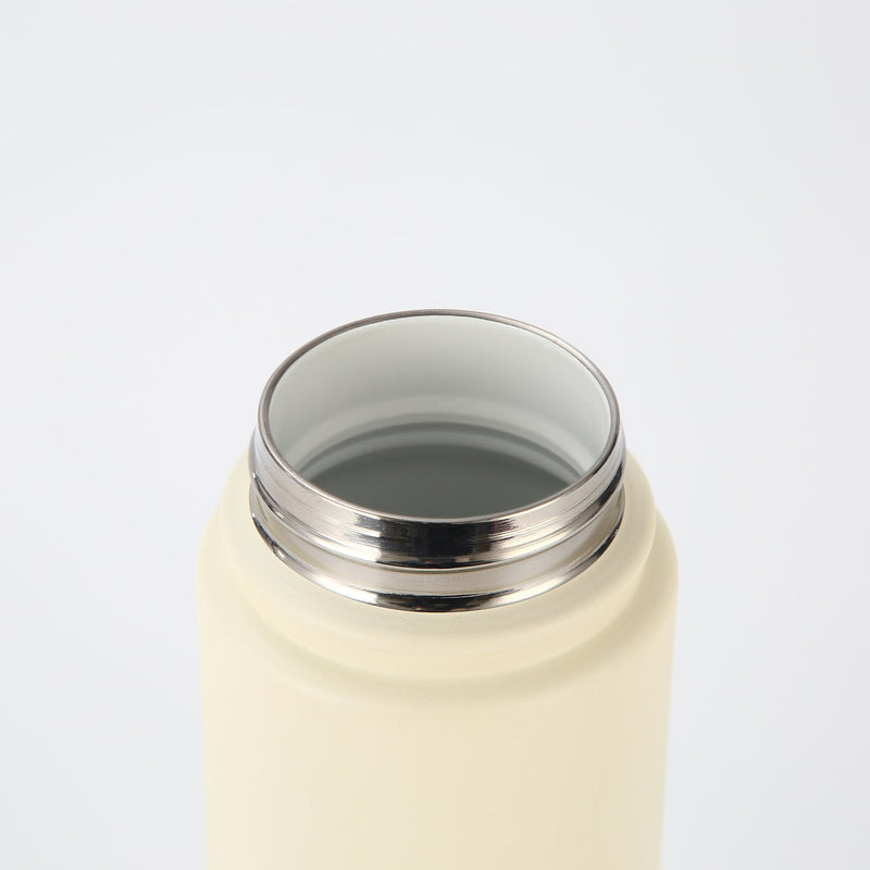 Crossing Urban Ceramic S/S Insulated Flat Cap Bottle With Handle 720ml - Cotton (White)