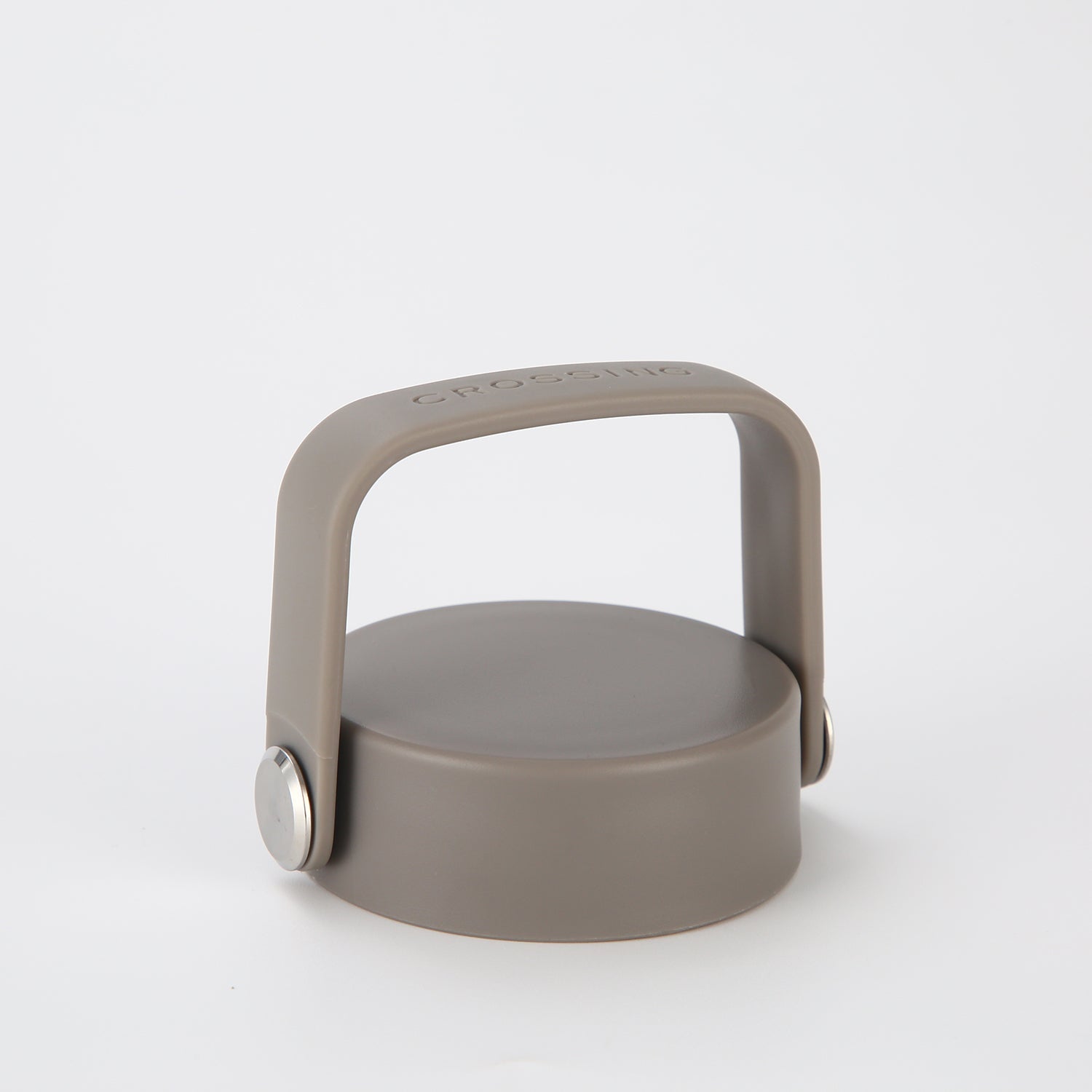 Crossing Urban Ceramic S/S Insulated Flat Cap Bottle With Handle 720ml - Latte (Light Grey)
