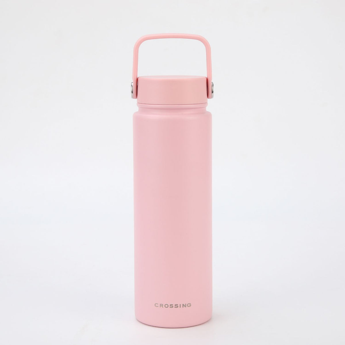 Crossing Urban Ceramic S/S Insulated Flat Cap Bottle With Handle 720ml - Light Pink