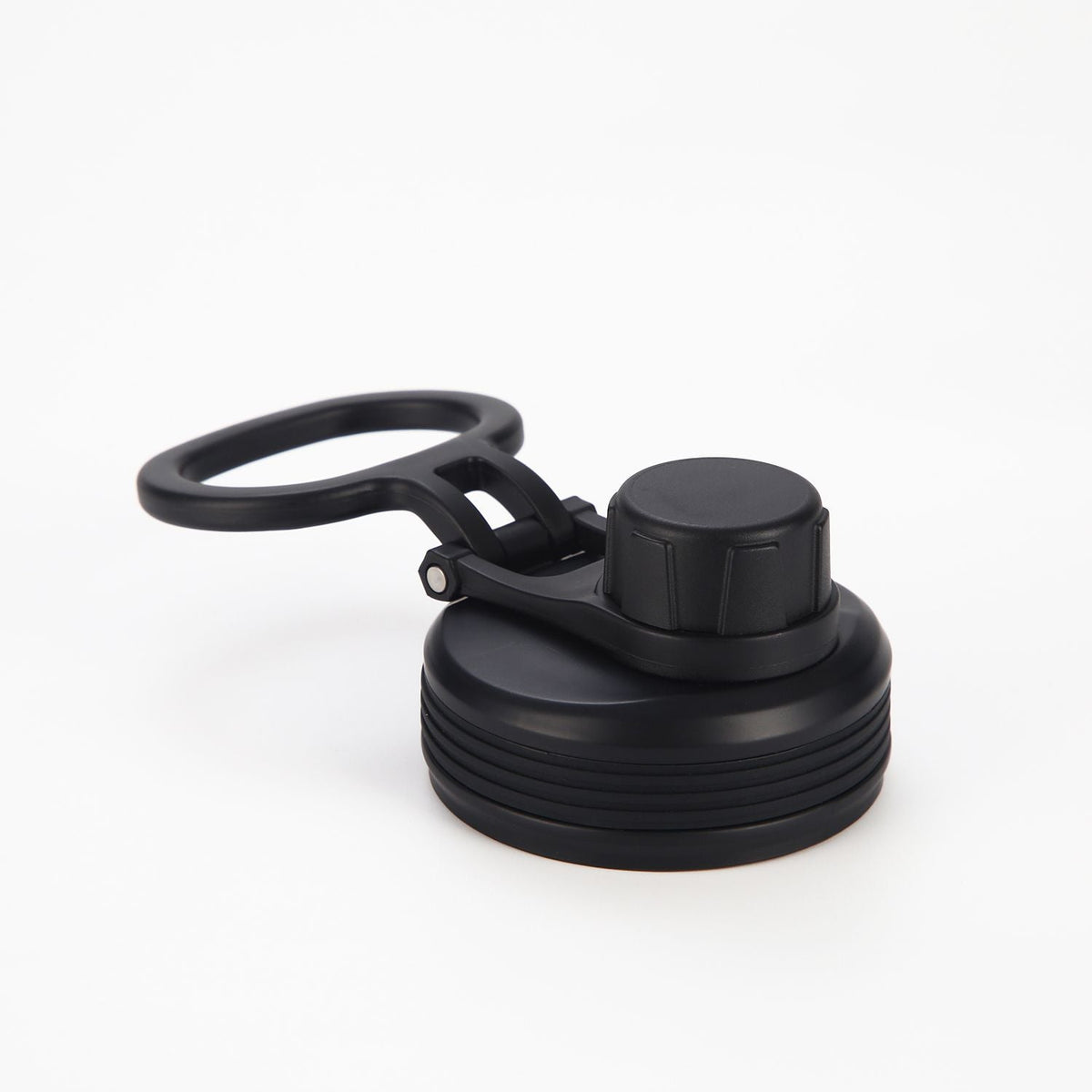 Crossing Urban Ceramic S/S Insulated Screw Cap Sports Bottle With Handle 400ml - Ebony (Black)