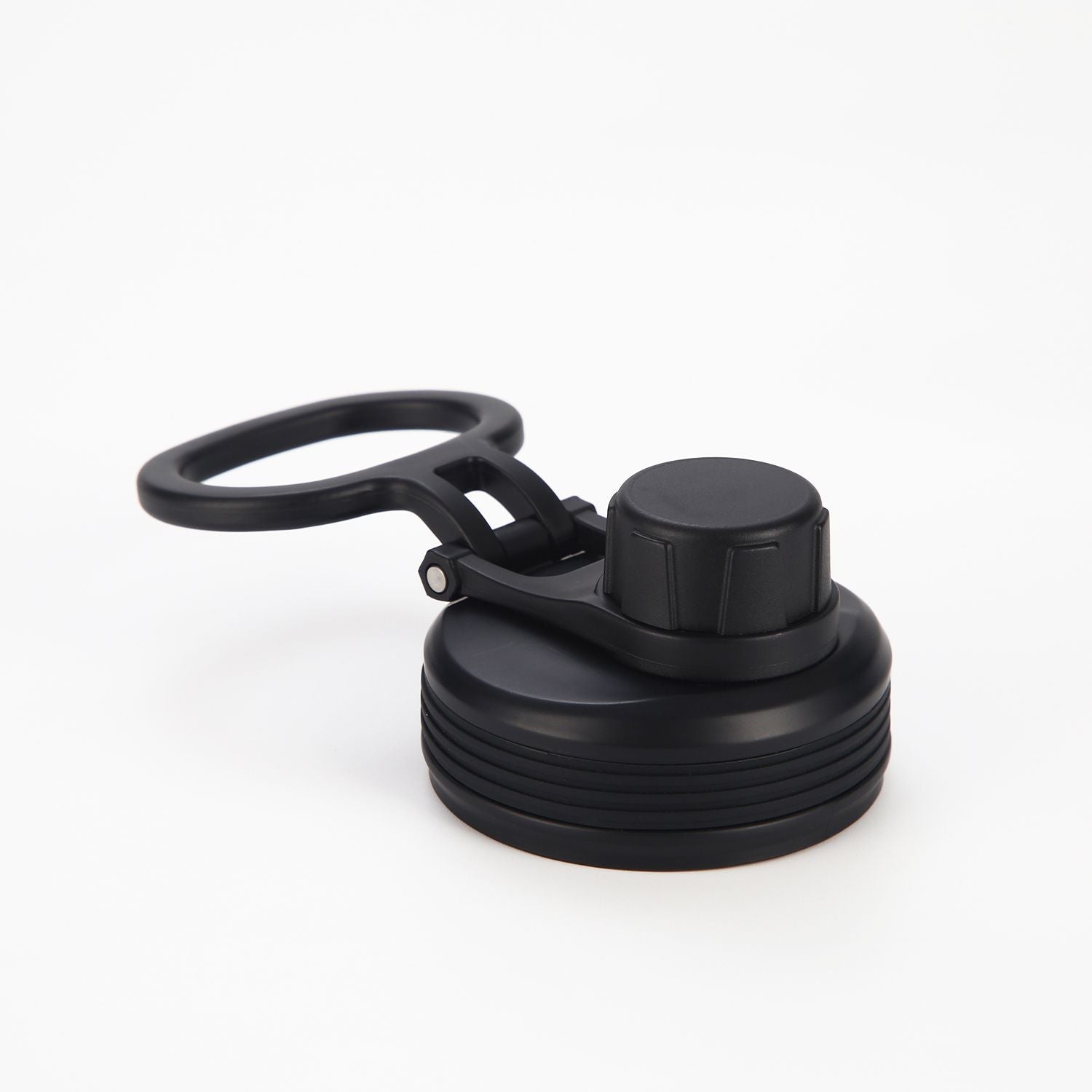 Crossing Urban Ceramic S/S Insulated Screw Cap Sports Bottle With Handle 600ml - Ebony (Black)