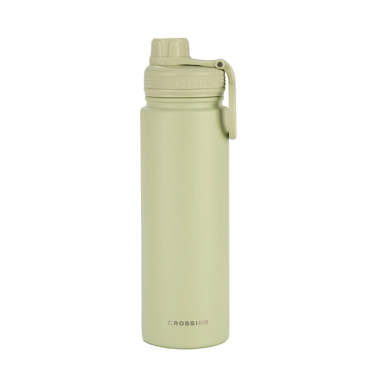 Crossing Urban Ceramic S/S Insulated Screw Cap Sports Bottle With Handle 720ml - Pistachio (Light Green)