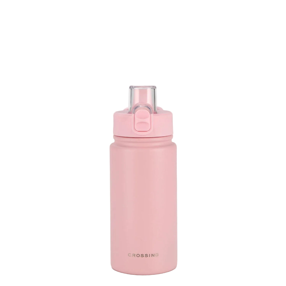 Crossing Urban Ceramic S/S Insulated Straw Sipper Cap Sports Bottle With Handle 480ml - Dusty Rose