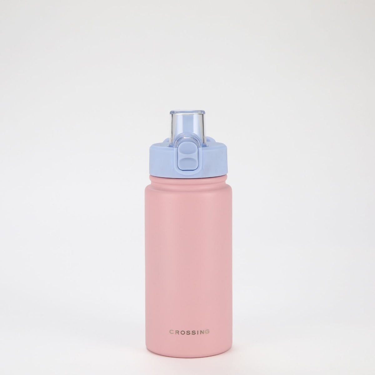 Crossing Urban Ceramic S/S Insulated Straw Sipper Cap Sports Bottle With Handle 480ml - Dusty Rose