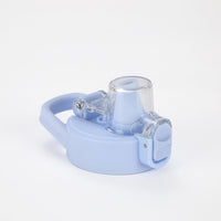 Crossing Urban Ceramic S/S Insulated Straw Sipper Cap Sports Bottle With Handle 480ml - Dusty Rose Blue (Mix)