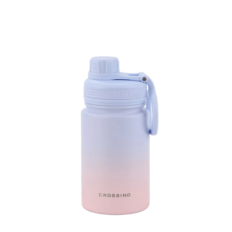 Crossing Urban S/S Insulated Screw Cap Sports Bottle With Handle 400ml - Ombre Coral Mist