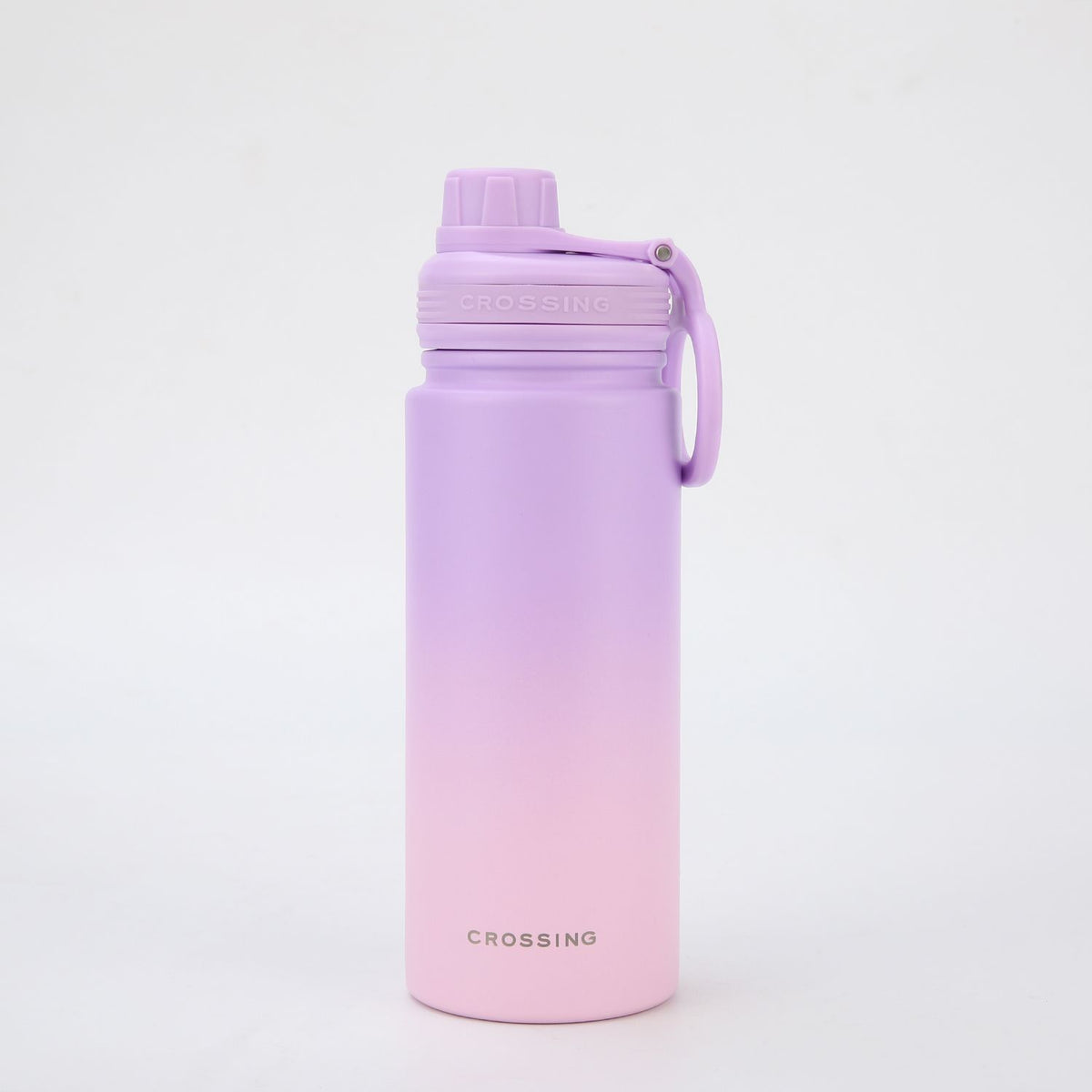 Crossing Urban S/S Insulated Screw Cap Sports Bottle With Handle 600ml - Ombre Lavender Luxe