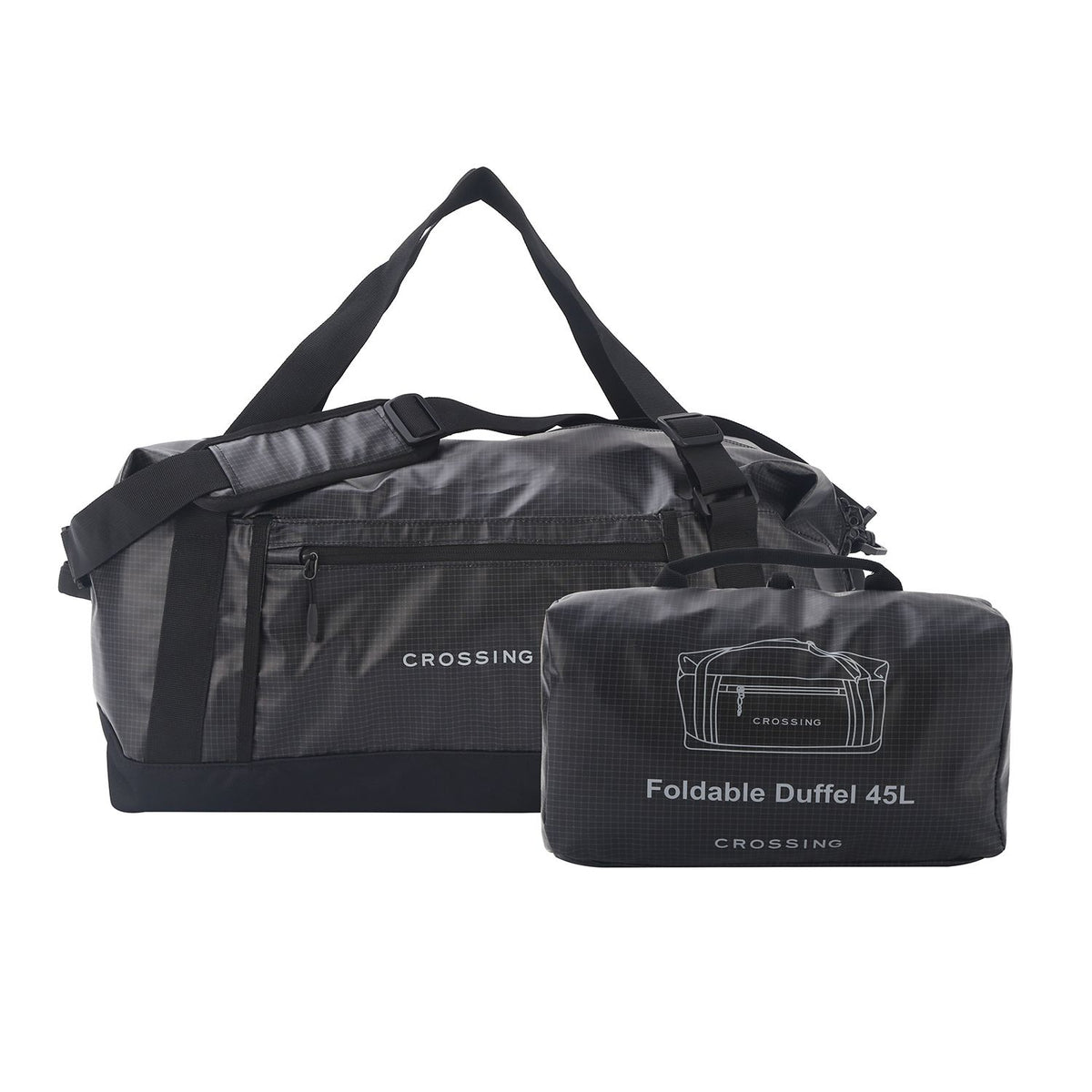 Crossing Voyage Foldable Duffel 45L - Black