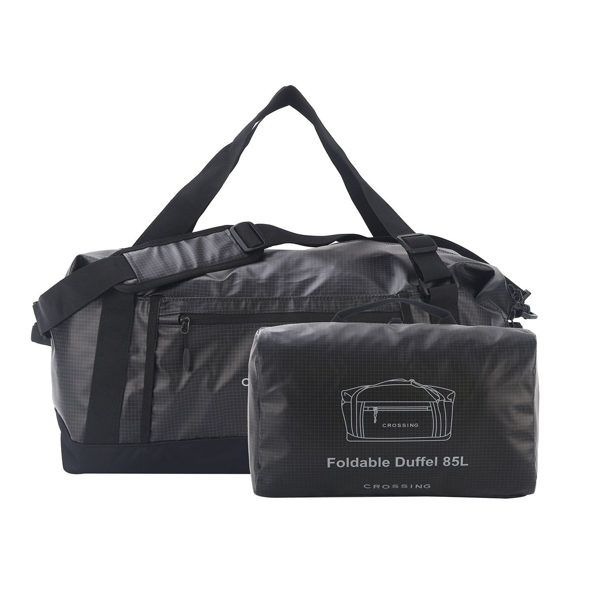Crossing Voyage Foldable Duffel 85L - Black
