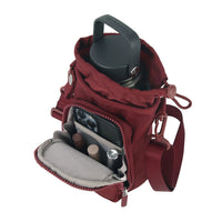 Crossing Water Bottle Crossbody Bag With Front Pocket 2L V2 - Burgundy