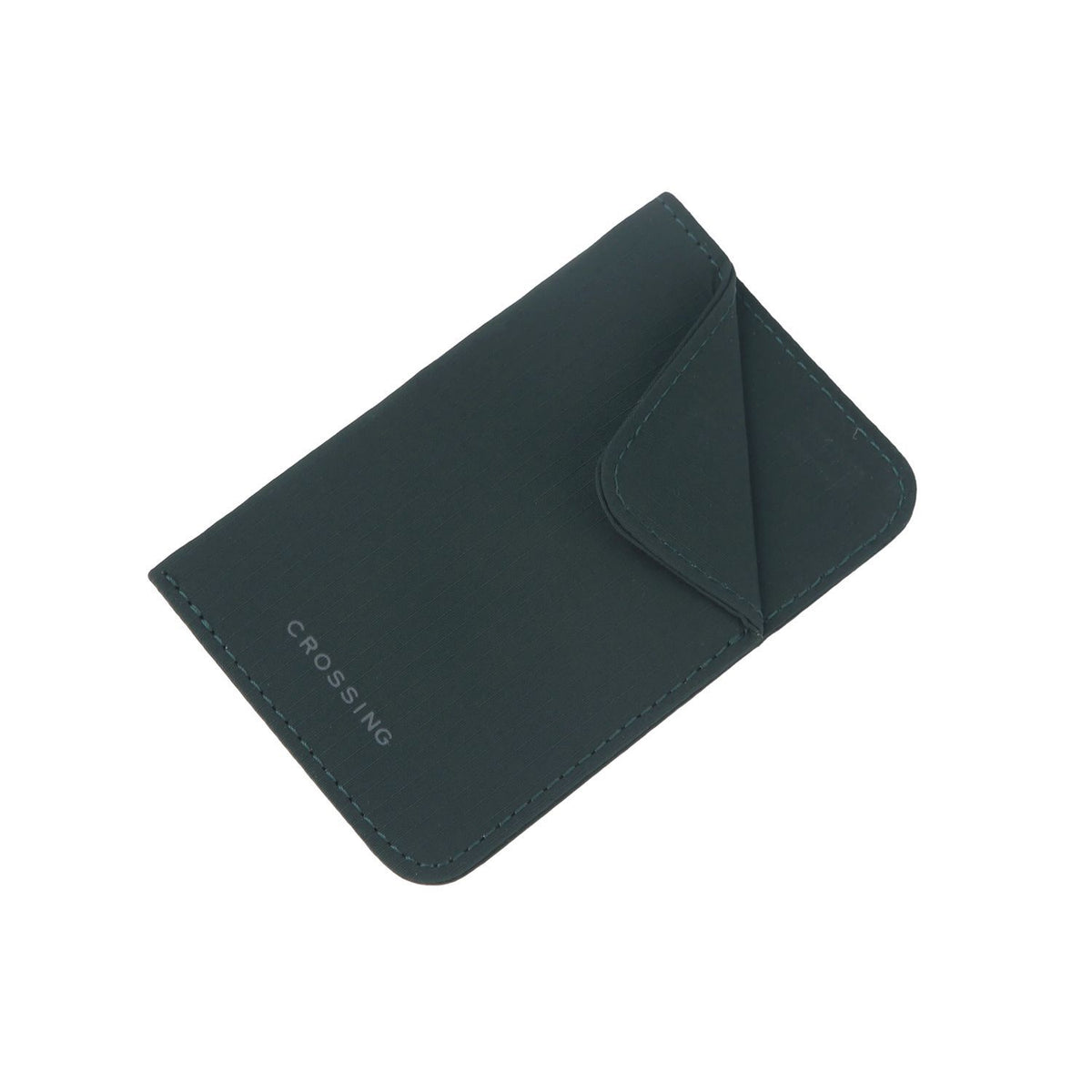 Crossing Waterproof Checked Nylon Card Sleeve RFID - Forest Green