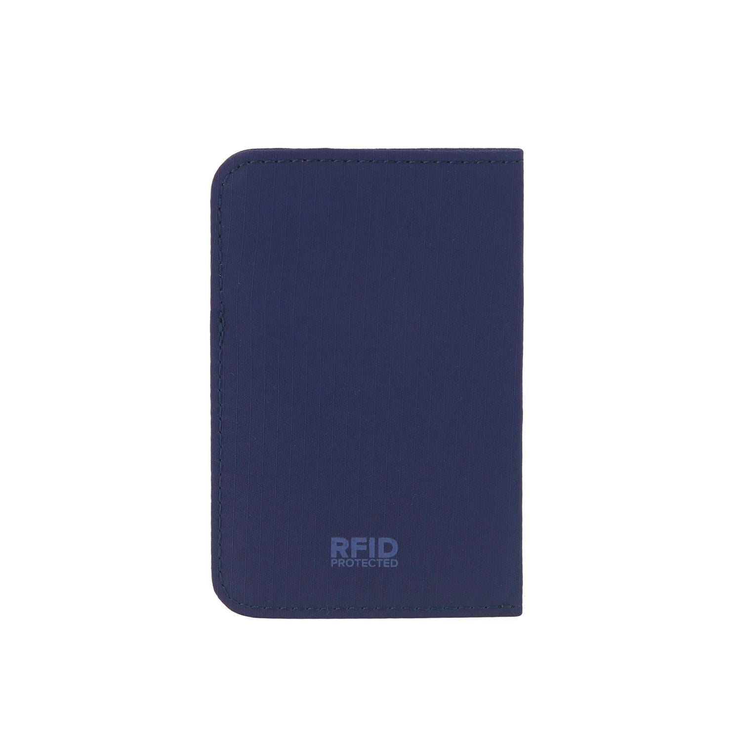 Crossing Waterproof Checked Nylon Card Sleeve RFID - Navy