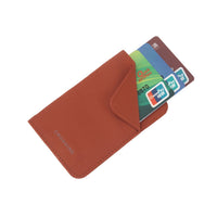Crossing Waterproof Checked Nylon Card Sleeve RFID - Rust