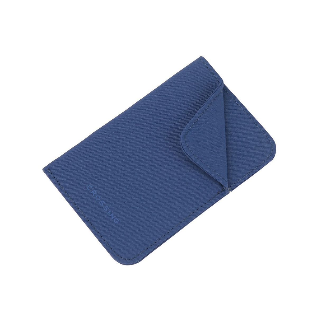 Crossing Waterproof Checked Nylon Card Sleeve RFID - Smoke Blue