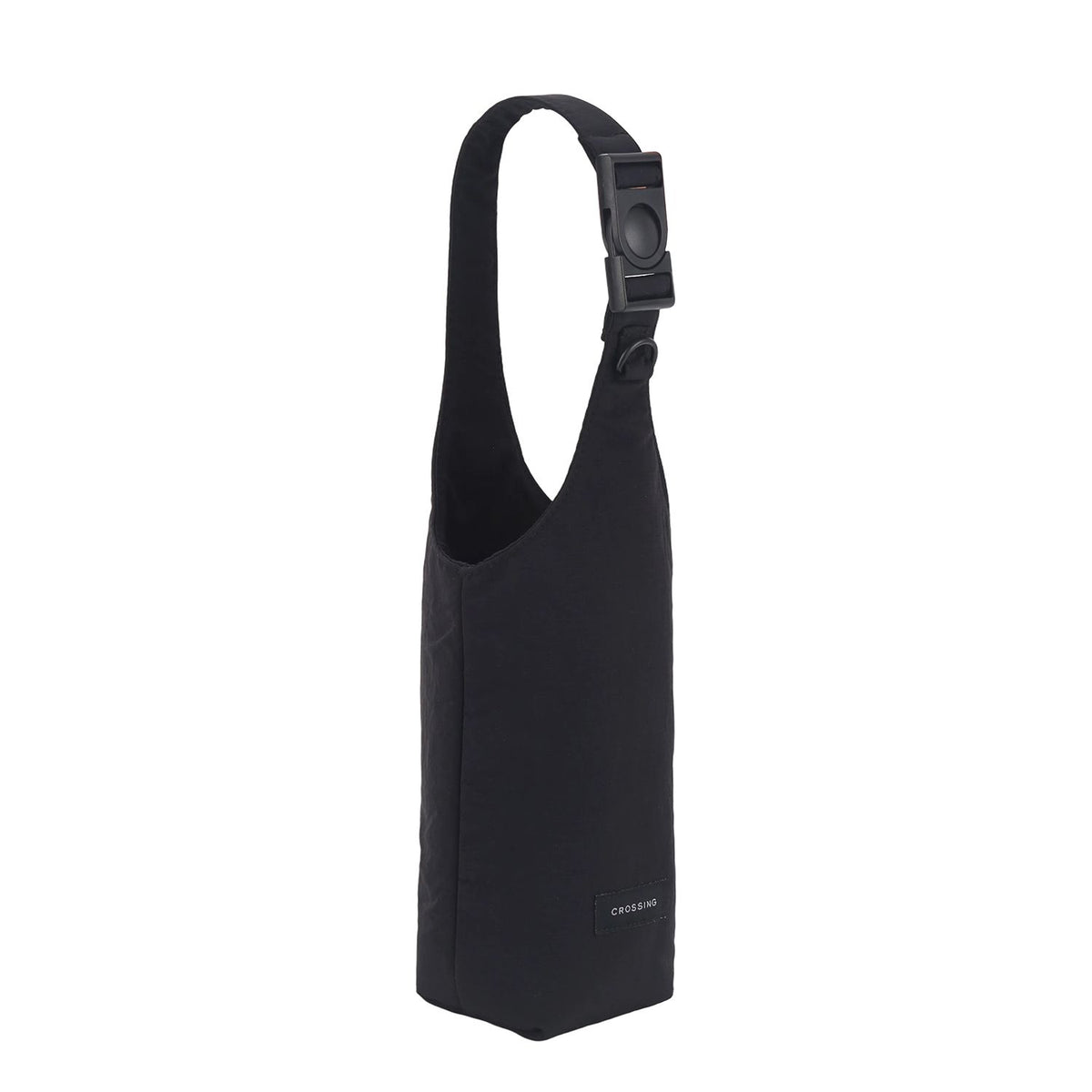 Crossing Waterproof Checked Nylon Dual Carry Water Bottle Bag - Black