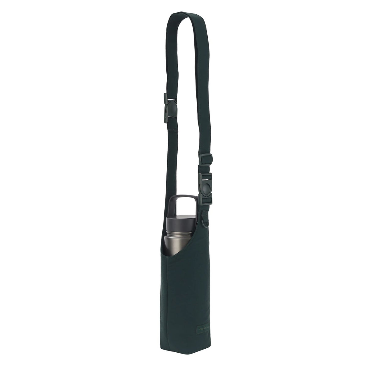 Crossing Waterproof Checked Nylon Dual Carry Water Bottle Bag - Forest Green