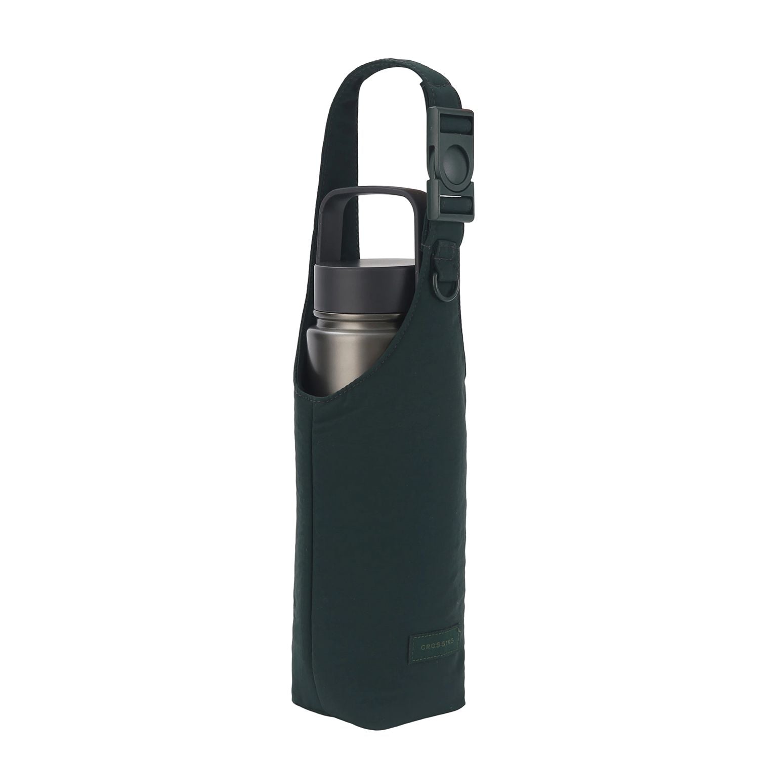 Crossing Waterproof Checked Nylon Dual Carry Water Bottle Bag - Forest Green