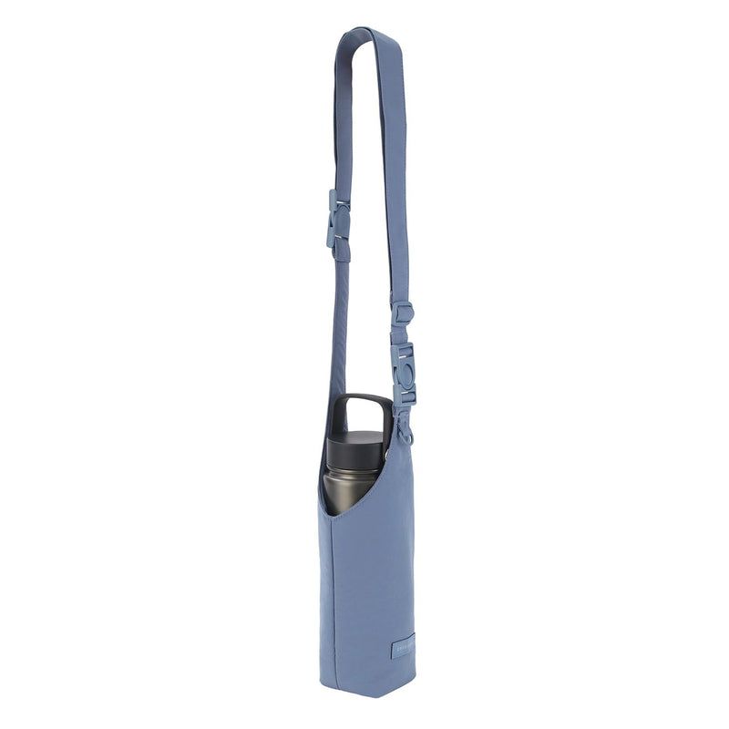 Crossing Waterproof Checked Nylon Dual Carry Water Bottle Bag - Light Blue