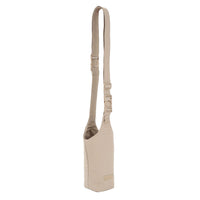 Crossing Waterproof Checked Nylon Dual Carry Water Bottle Bag - Sand