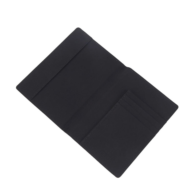 Crossing Waterproof Checked Nylon Passport Cover RFID - Black
