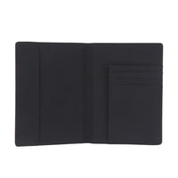 Crossing Waterproof Checked Nylon Passport Cover RFID - Black