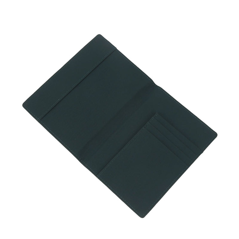 Crossing Waterproof Checked Nylon Passport Cover RFID - Forest Green