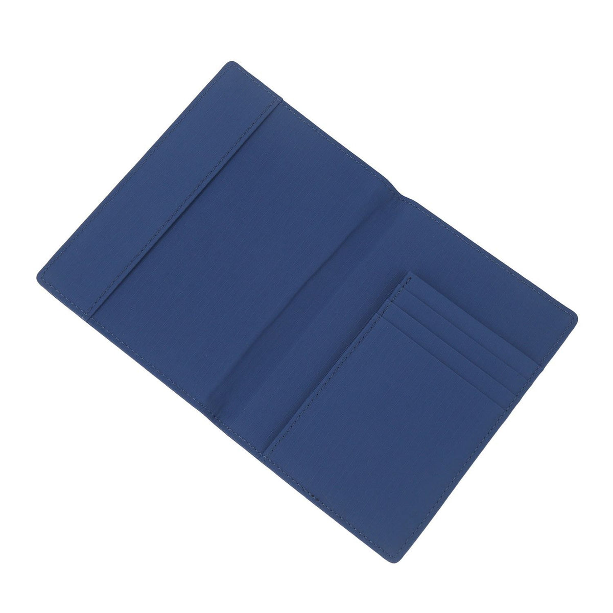 Crossing Waterproof Checked Nylon Passport Cover RFID - Smoke Blue